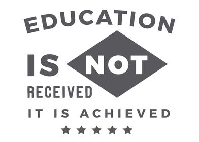 Education is not received