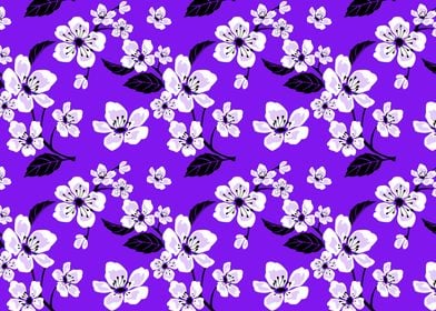 Purple White Blossoms