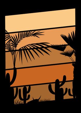 Vintage Desert Cactuses