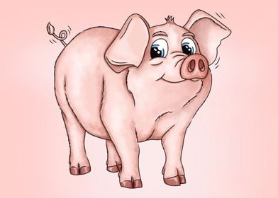 Cute pig