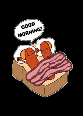 Funny Sausage Breakfast 