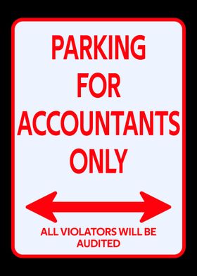 Parking accountants sign