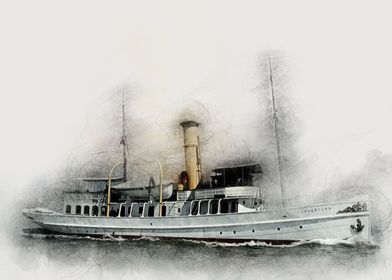 Steamer yacht