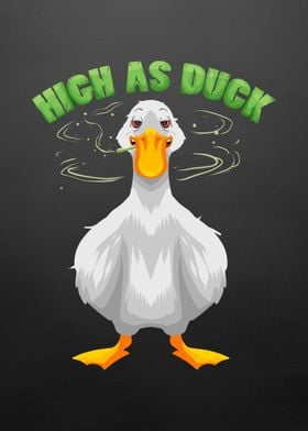 High As Duck Marijuana Fan