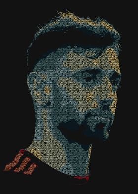 Bruno Fernandes Text Art