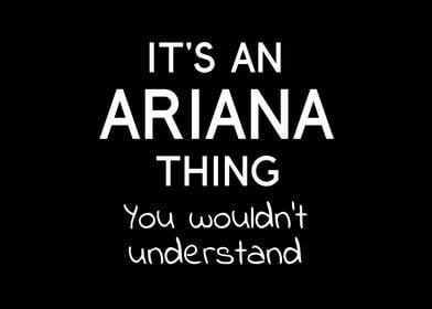 Its an Ariana Thing