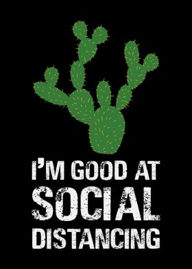 Social Distancing Cactus Poster By Designateddesigner Displate