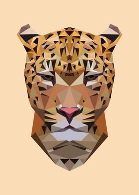 African Leopard Polygon 