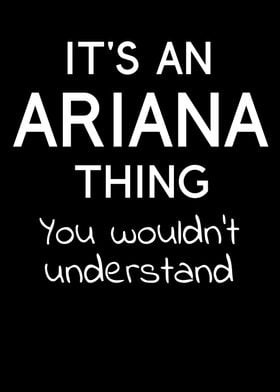 Its an Ariana Thing