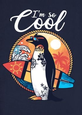 Cool penguin summer