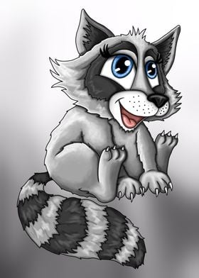 Cute raccoon