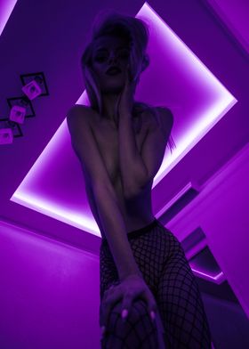 Nights girl violet color