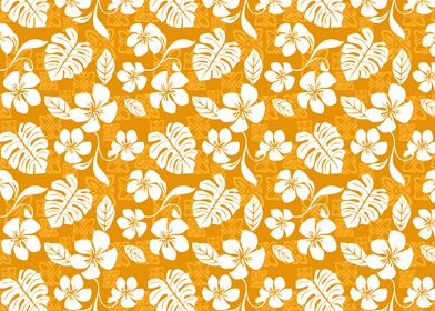 Orange Aloha Pattern