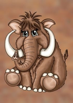 Cute mammoth