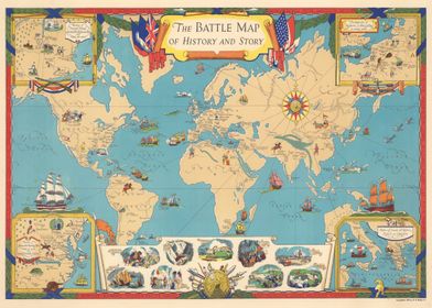 The battle map of history 