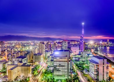 Fukuoka Japan Skyline