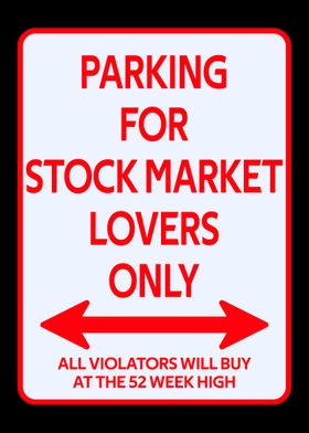 Investor Parking sign