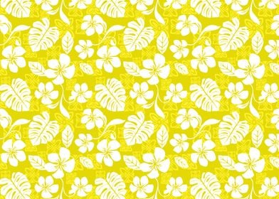 Yellow Aloha Pattern