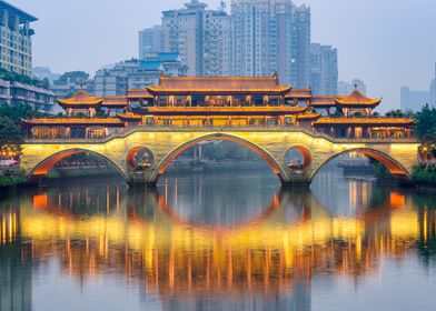 Chengdu China River and B