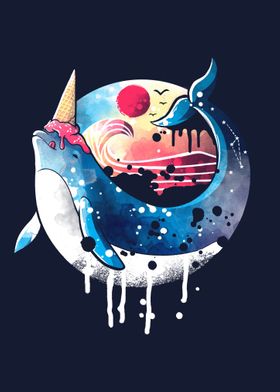 Ice cream narwhale