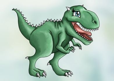 Cute tyrannosaurus