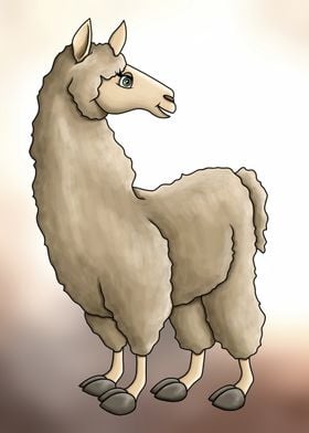 Cute llama