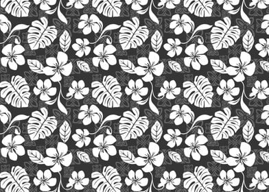 Gray Aloha Pattern