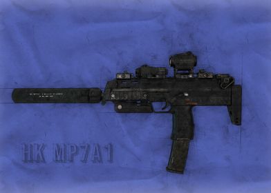 HK MP7A1 Sketch