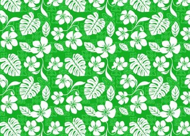 Green Aloha Pattern