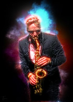 Sax player