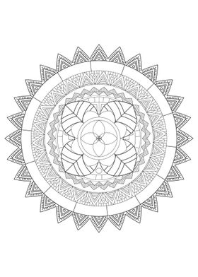 mandala art poster 