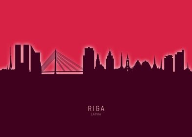 Riga Skyline Latvia