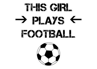 This girl plays football