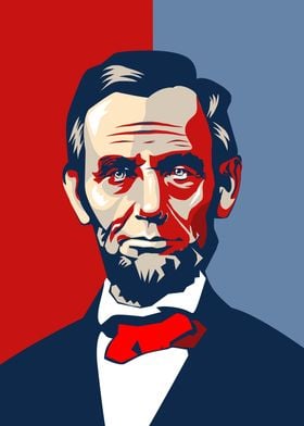 abraham lincoln pop art