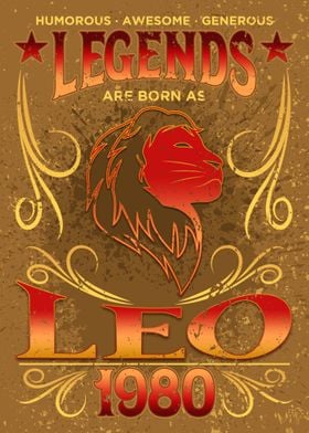 Born As Leo 1980 Gift