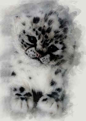 Mighty snow leopard