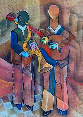 Two jazz musicians 