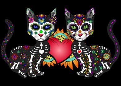 Sugar Skull Cats 