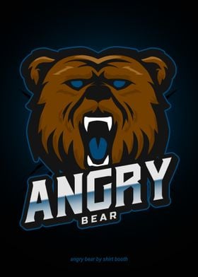 Angry Bear Game Logo Art