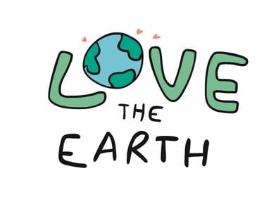 Love the earth cartoon