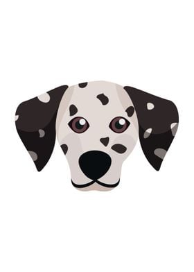 Dalmatian Dog Face