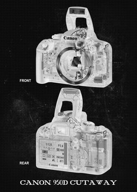 CANON 950D CUTAWAY