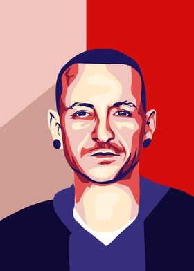 chester bennington pop art