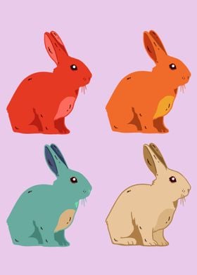 Retro Bunnies