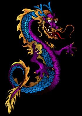 Colorful Japanese Dragon