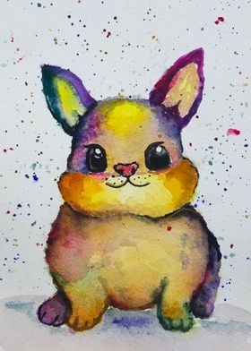 Rainbow bunny