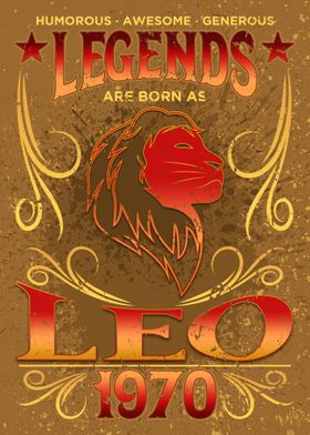 Born As Leo 1970 Gift