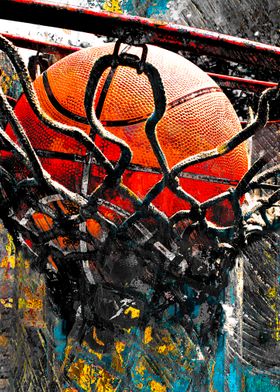Basketball art print s 128