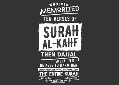 surah alkahf then dajjal