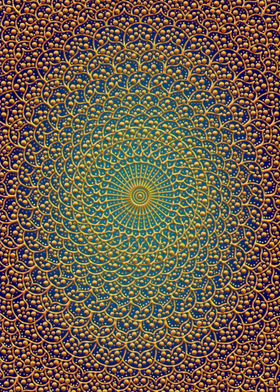 Golden spots mandala